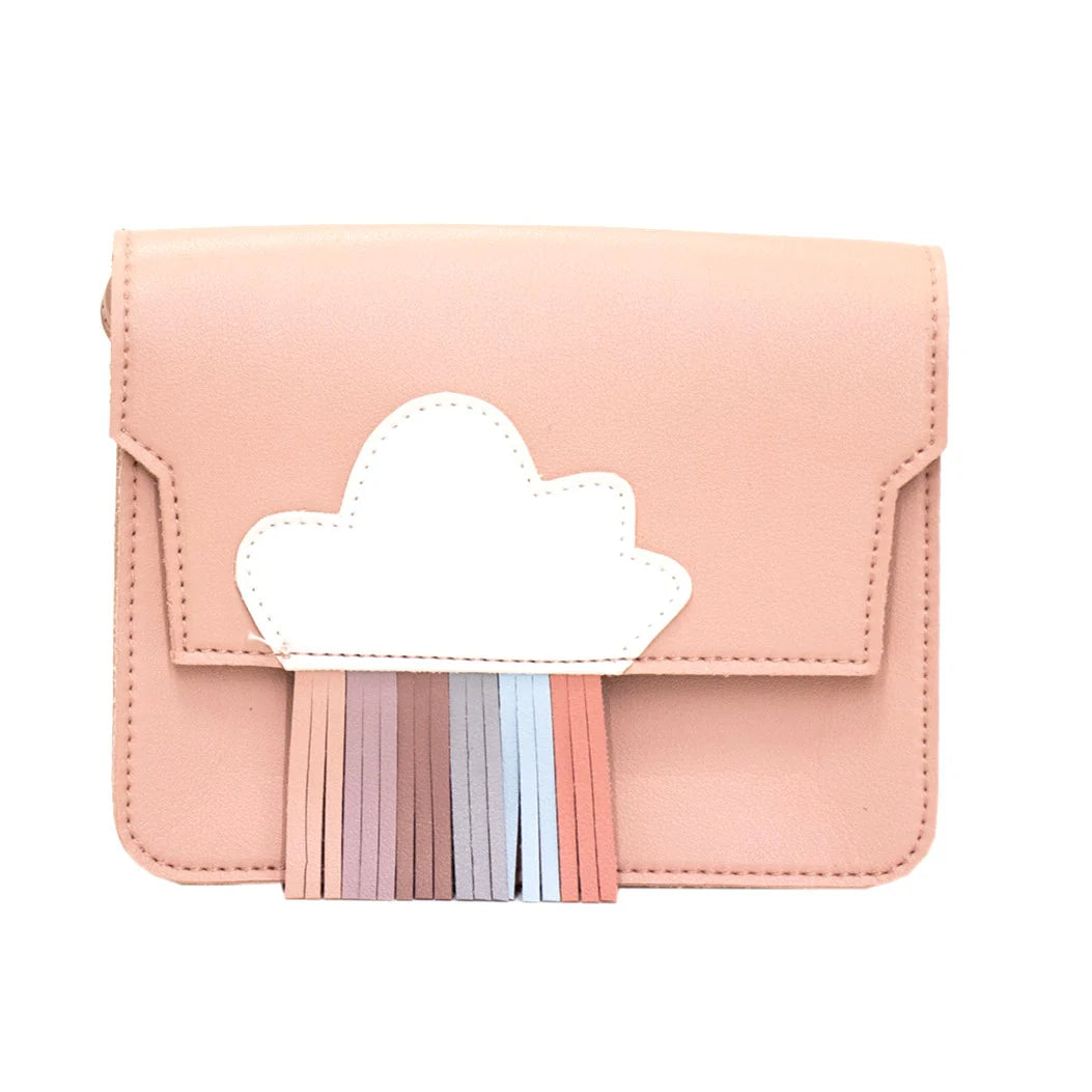 Sac Bandoulière Enfant Gaspard Le Chaton Rose - Museau Pailleté Doux - Sangle Ajustable, Simili Cuir Vegan
