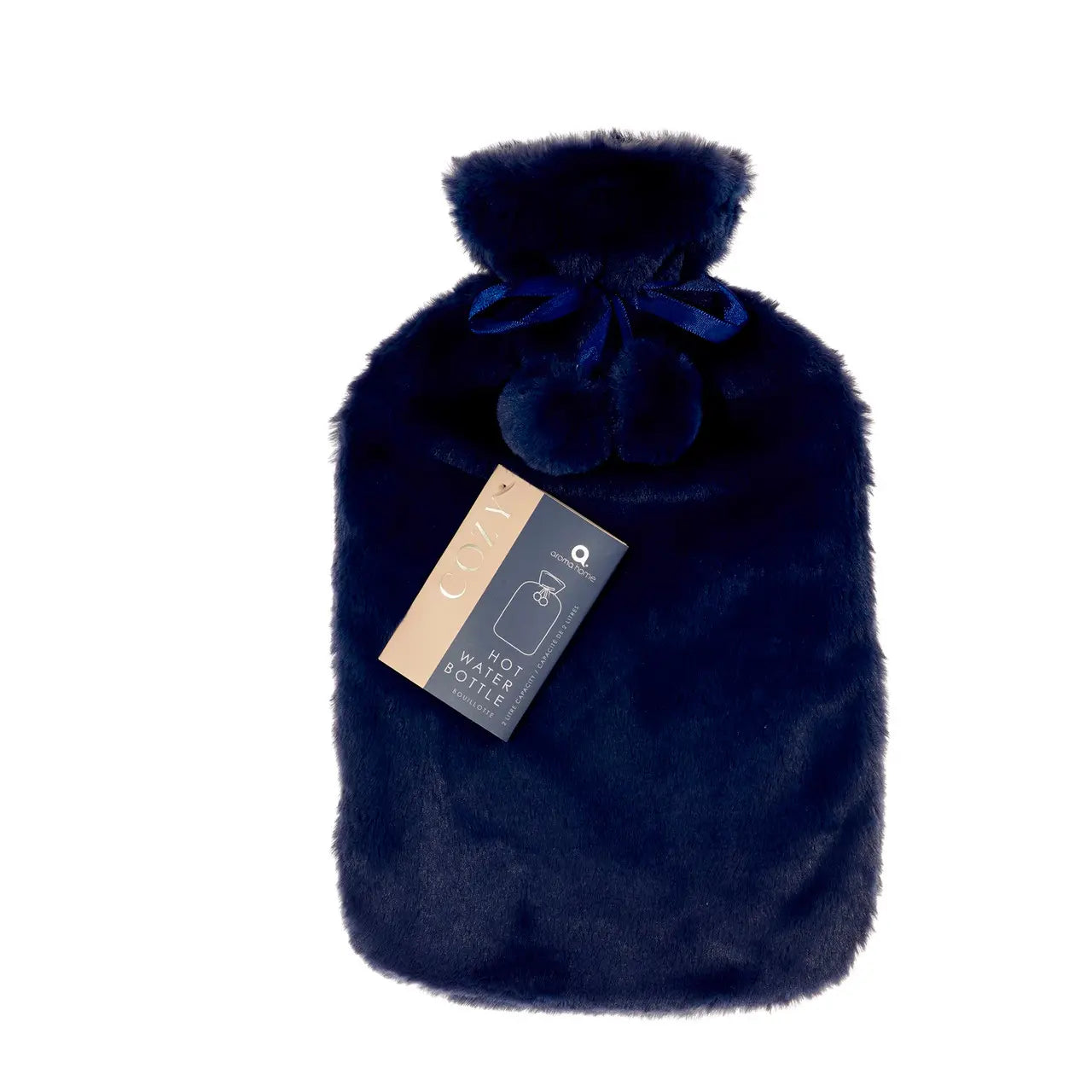 DRAEGER Paris - Bouillotte Peluche Panda Noir Douillette - Bouillotte Fausse Fourrure Réconfortante Pour Enfant Et Adulte - Idée Cadeau Parfaite