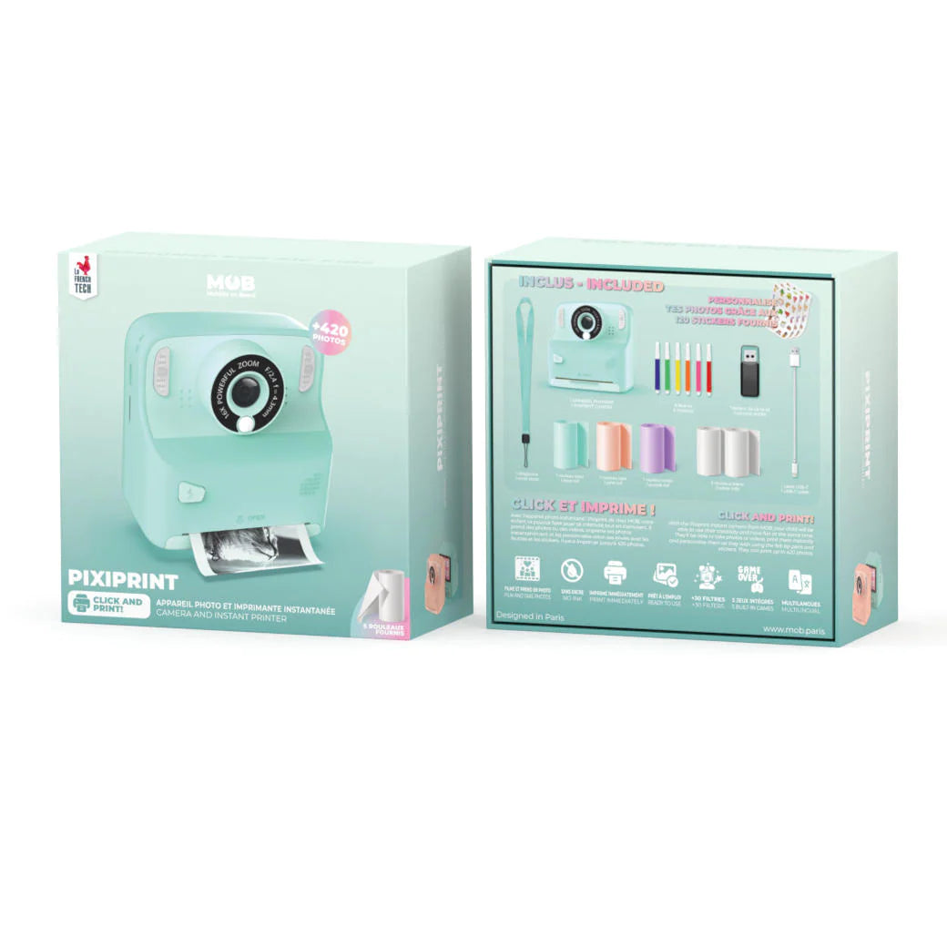 Camera Click Printable Pixiprint Camera - Click & Print Turquoise - MOB
