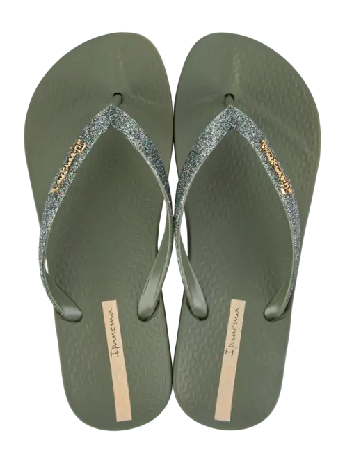 Anatomic Lolita Flip Flops Glitter Green Ipanema - Main Image