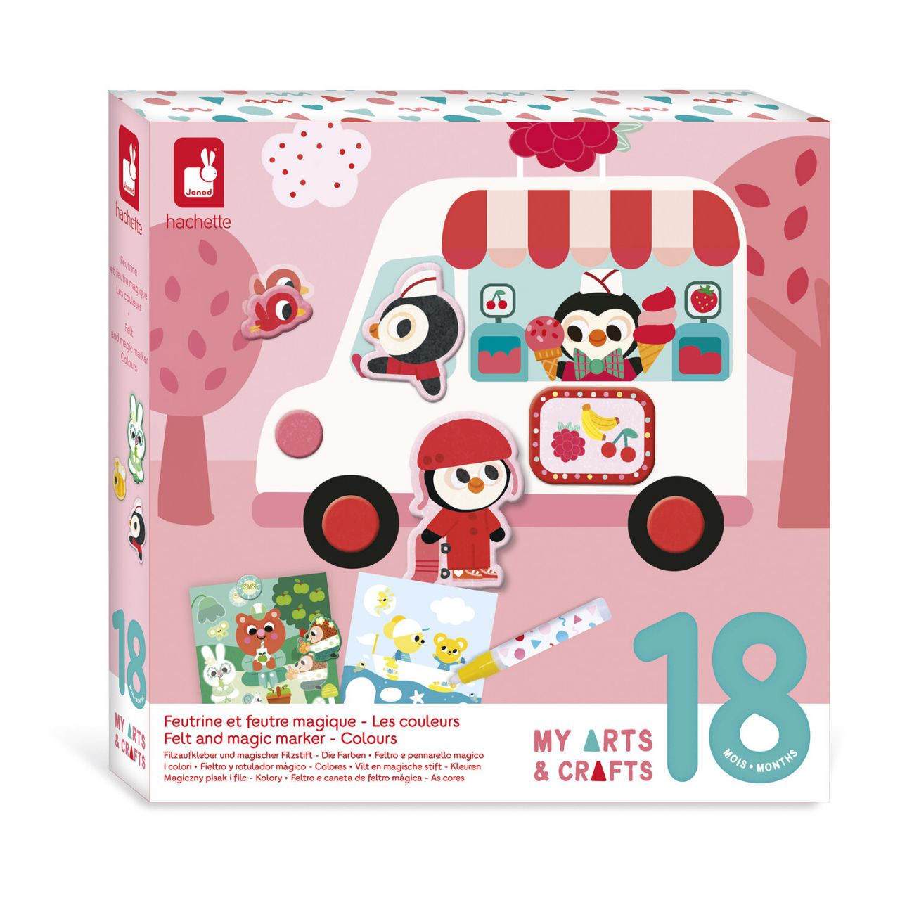 18 Mois - Feutrine et feutre magique - Les Couleurs