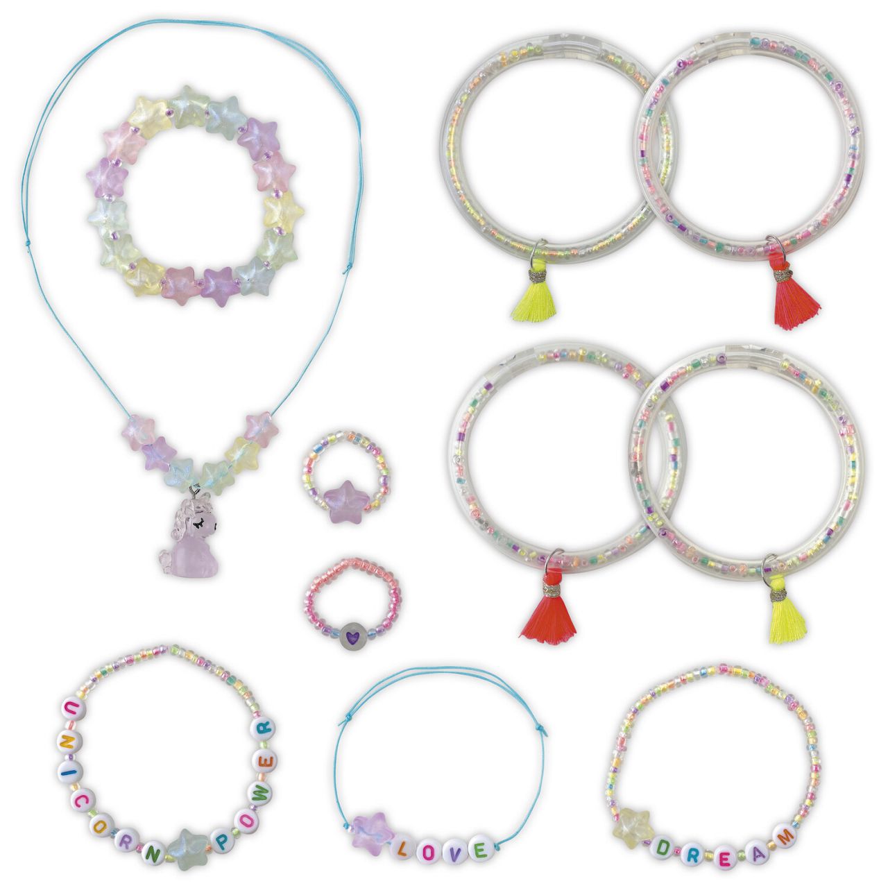 Kit créatif - 11 bijoux phosphorescents à créer