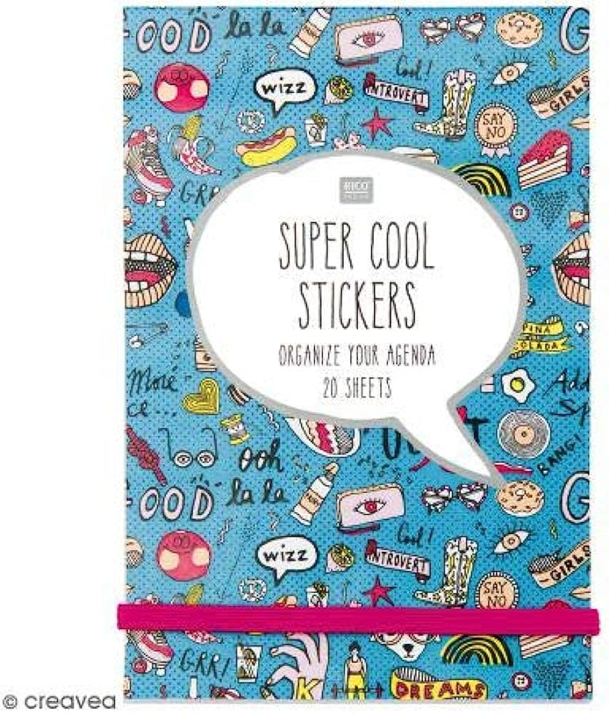 Livre autocollant Magical  bleu