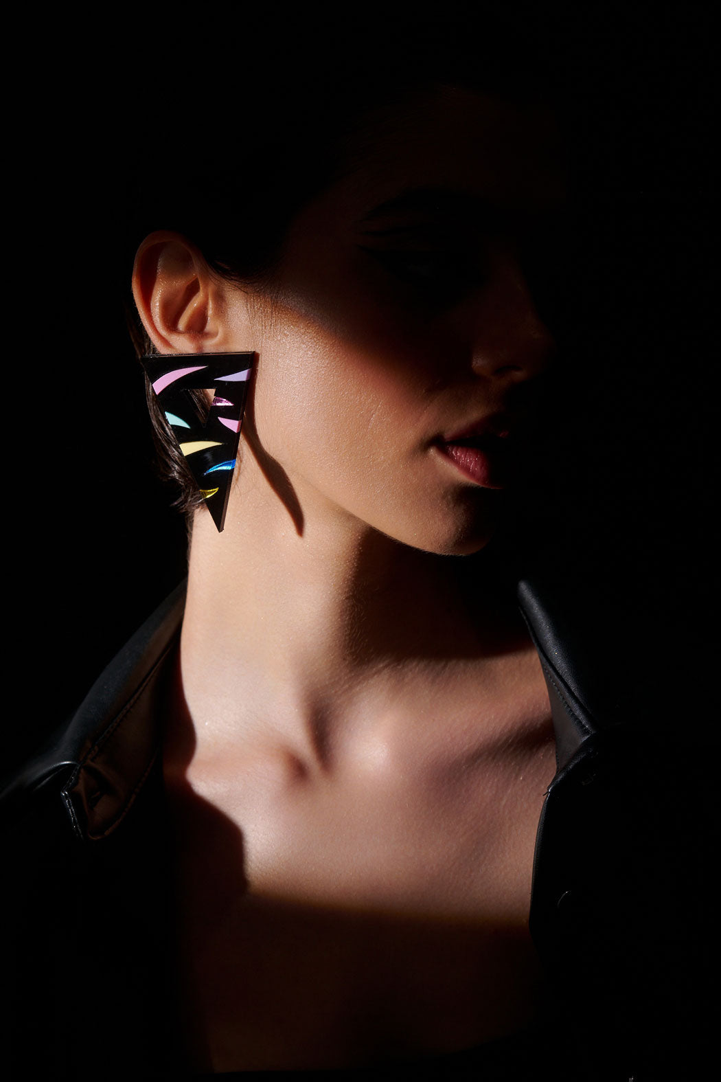 Orion black earrings