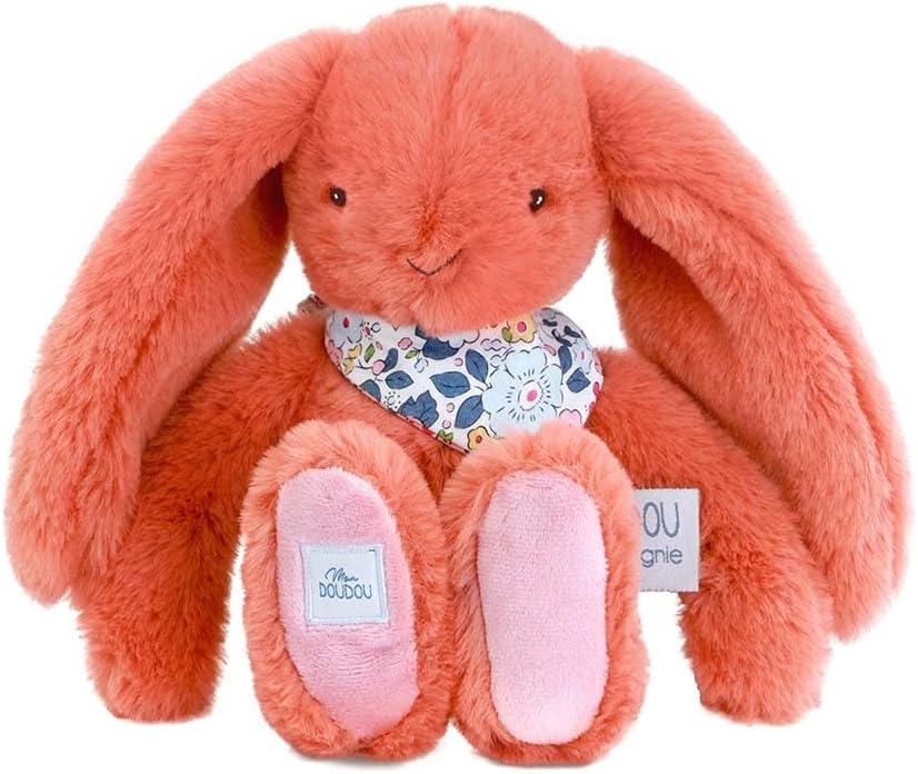 Peluche Lapin Fleurette Terracotta
