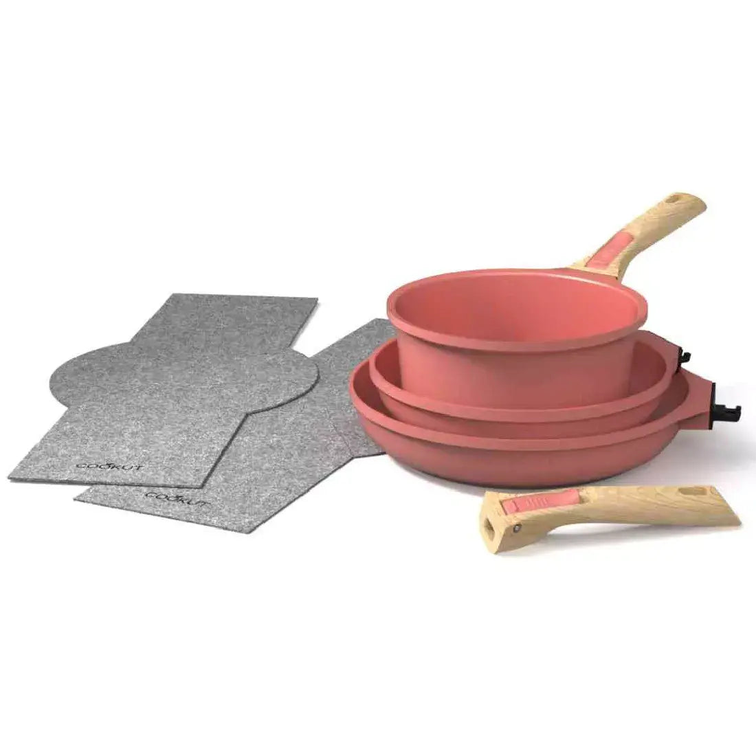 Detachable Pots & Pans Trio Kit - Marshmallow - Cookut