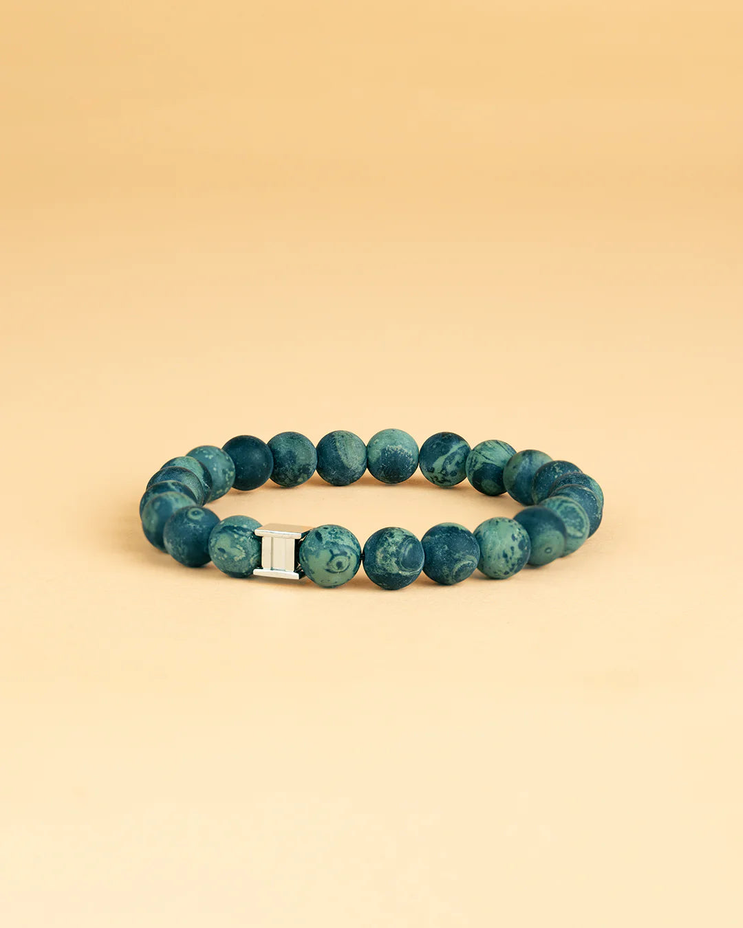 Bracelet Alpha Pierre de Jaspe Verte