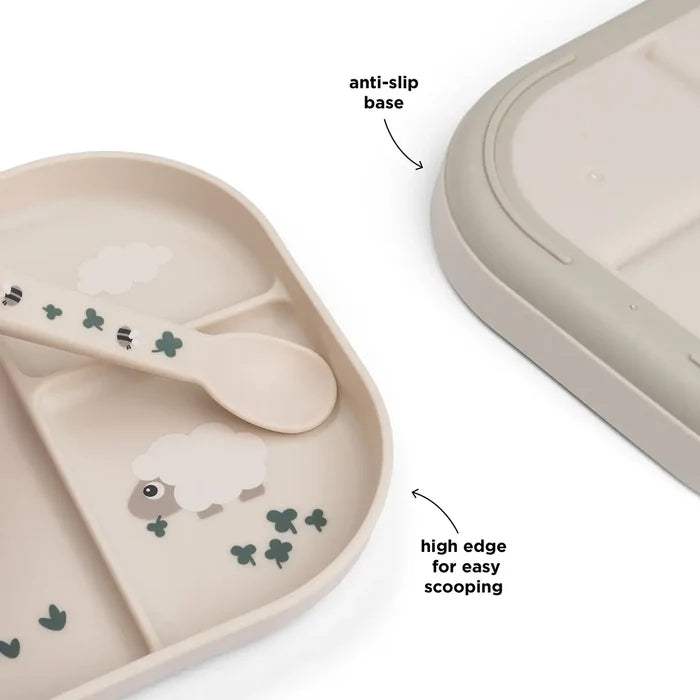 Assiette Compartimentée - Foodie Tiny Farm - Sable