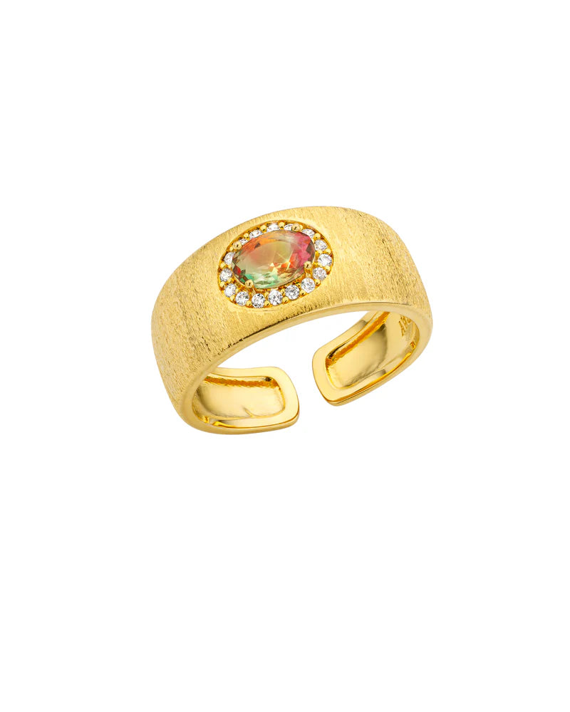 Dynasty Cuff Watermelon Ring