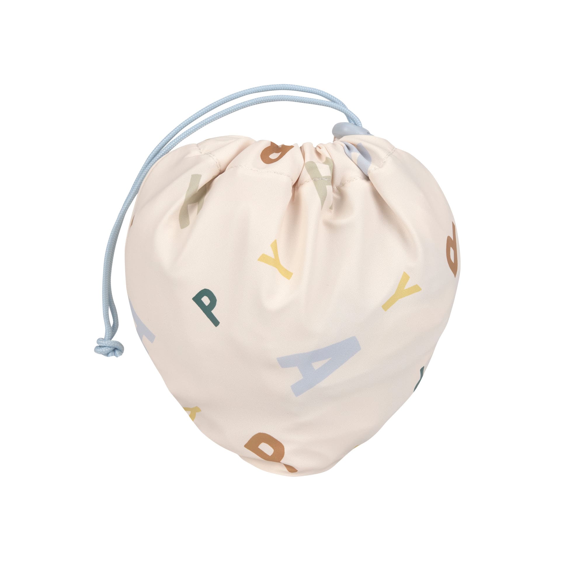 Tablier manches longues Happy  Fruits - Bleu Clair