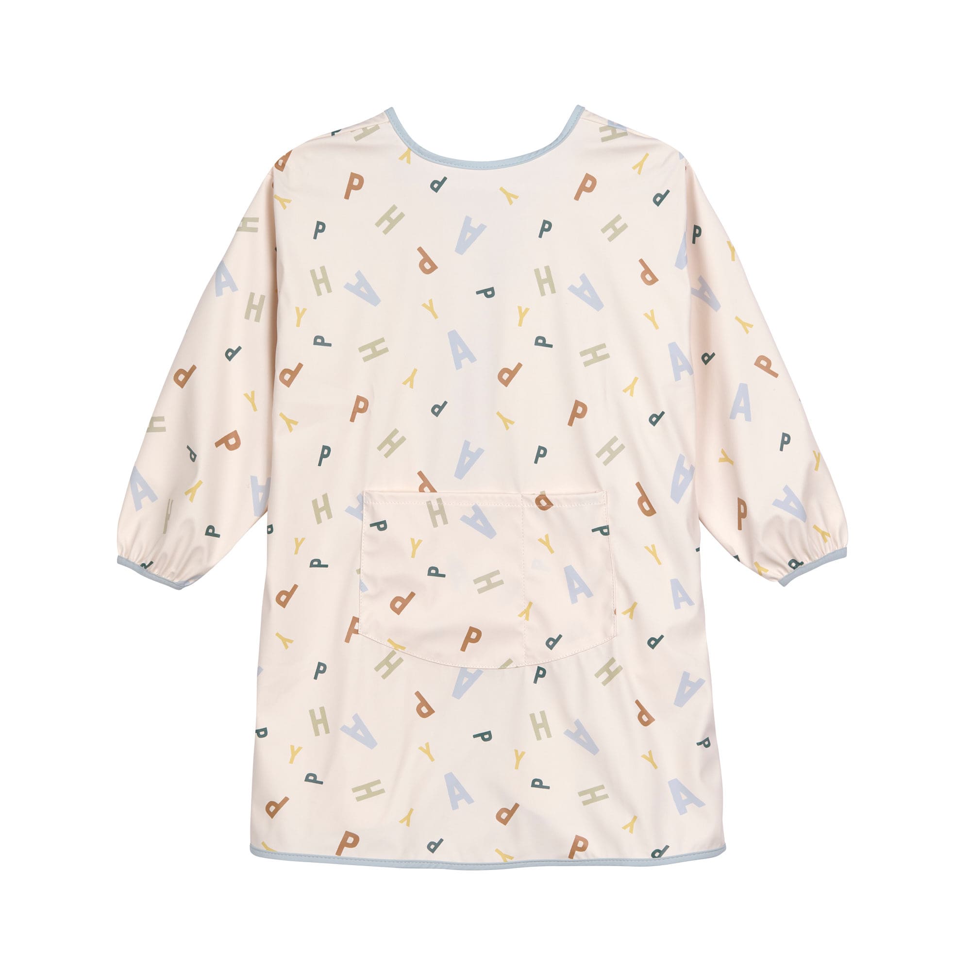 Tablier manches longues Happy  Fruits - Bleu Clair