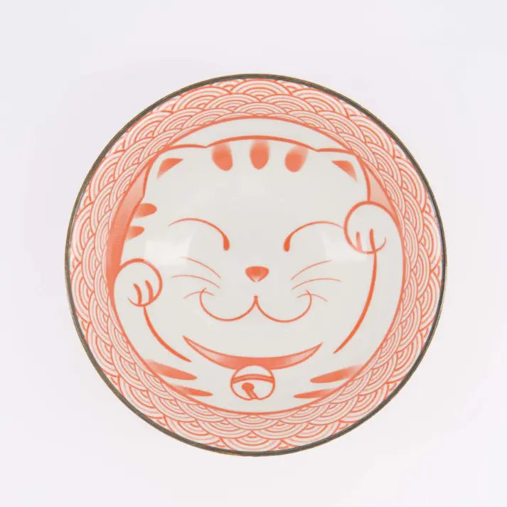 Bol à ramen Kawaii Lucky Cat Neko Rouge – 1 L