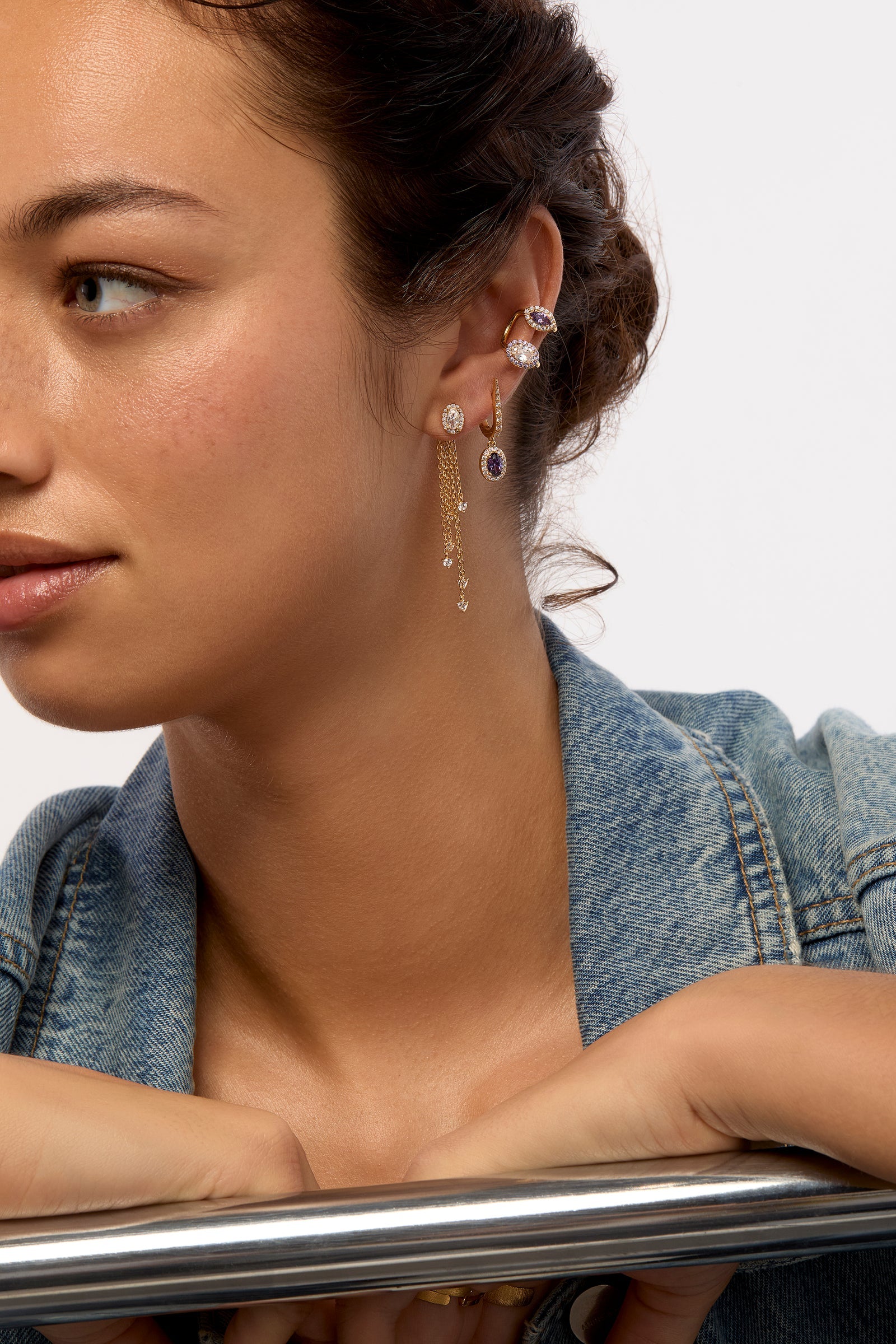 Boucles d'Oreilles Amethyst Dynasty