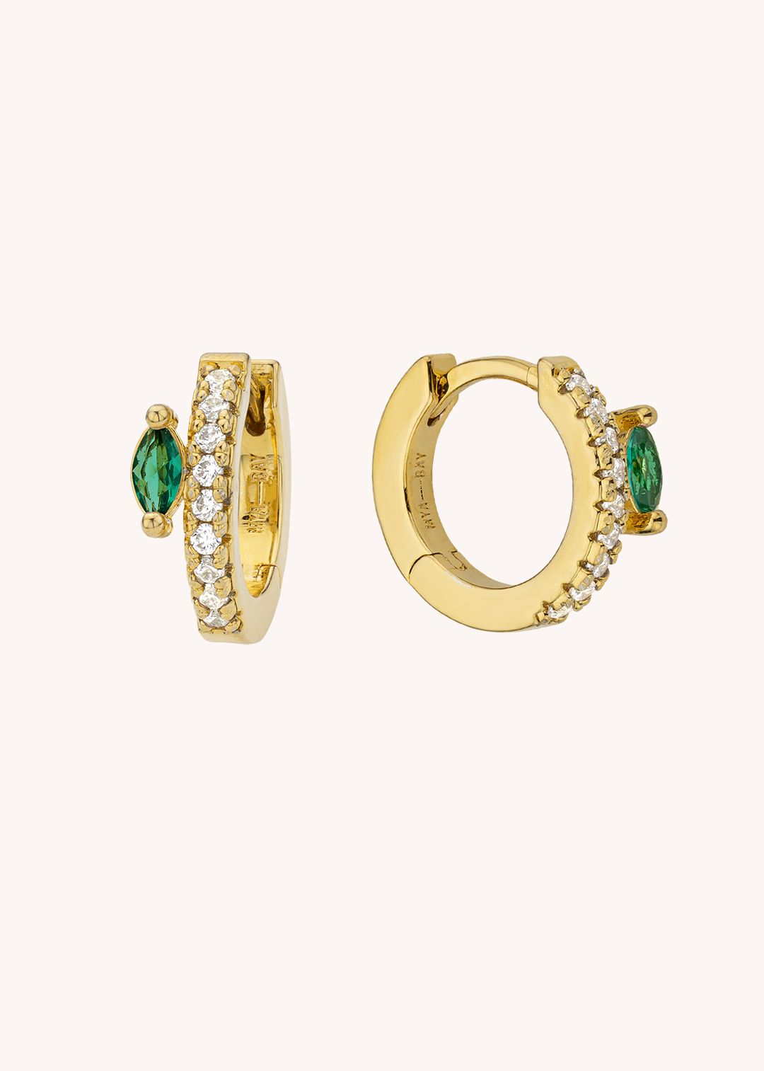 Green Precious Delhi Earrings