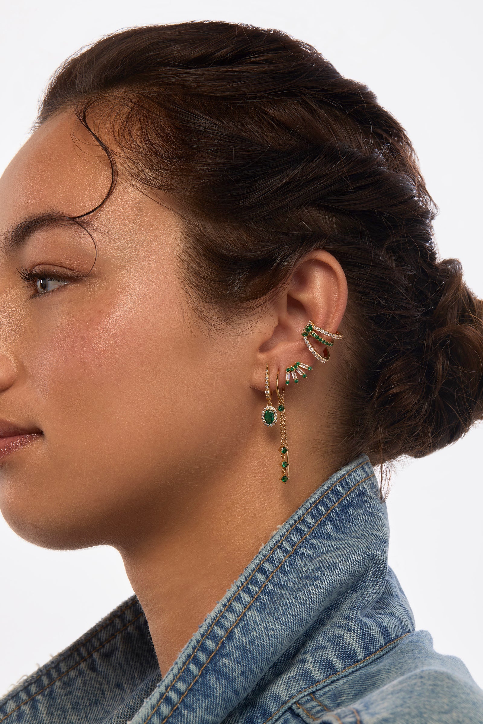 Green Ventaglio Earrings