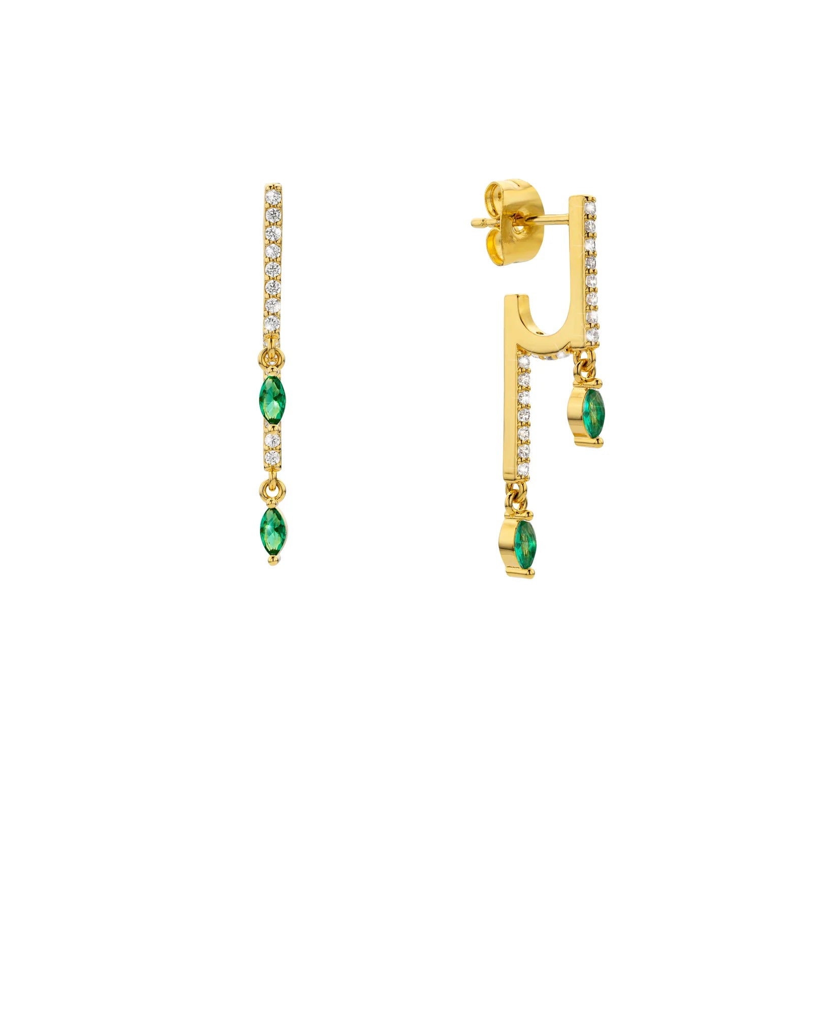 Boucles d'Oreilles Green Waterfall