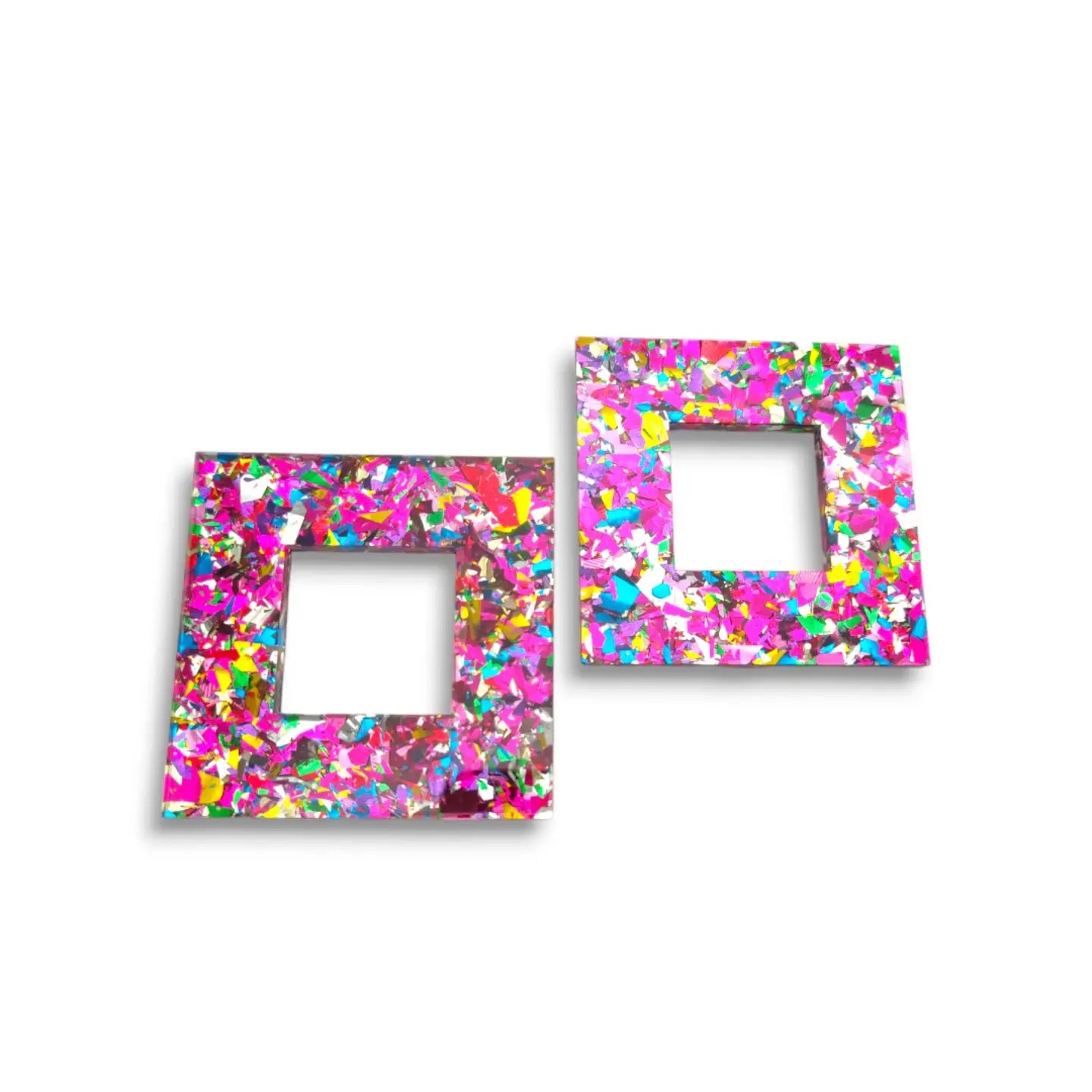 Vierkante Pegazus-oorbellen