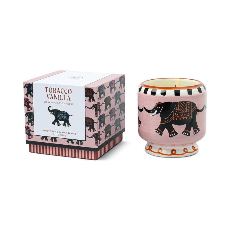 Bougie Parfumée -  Adopo  - Elephant - tabac vanille