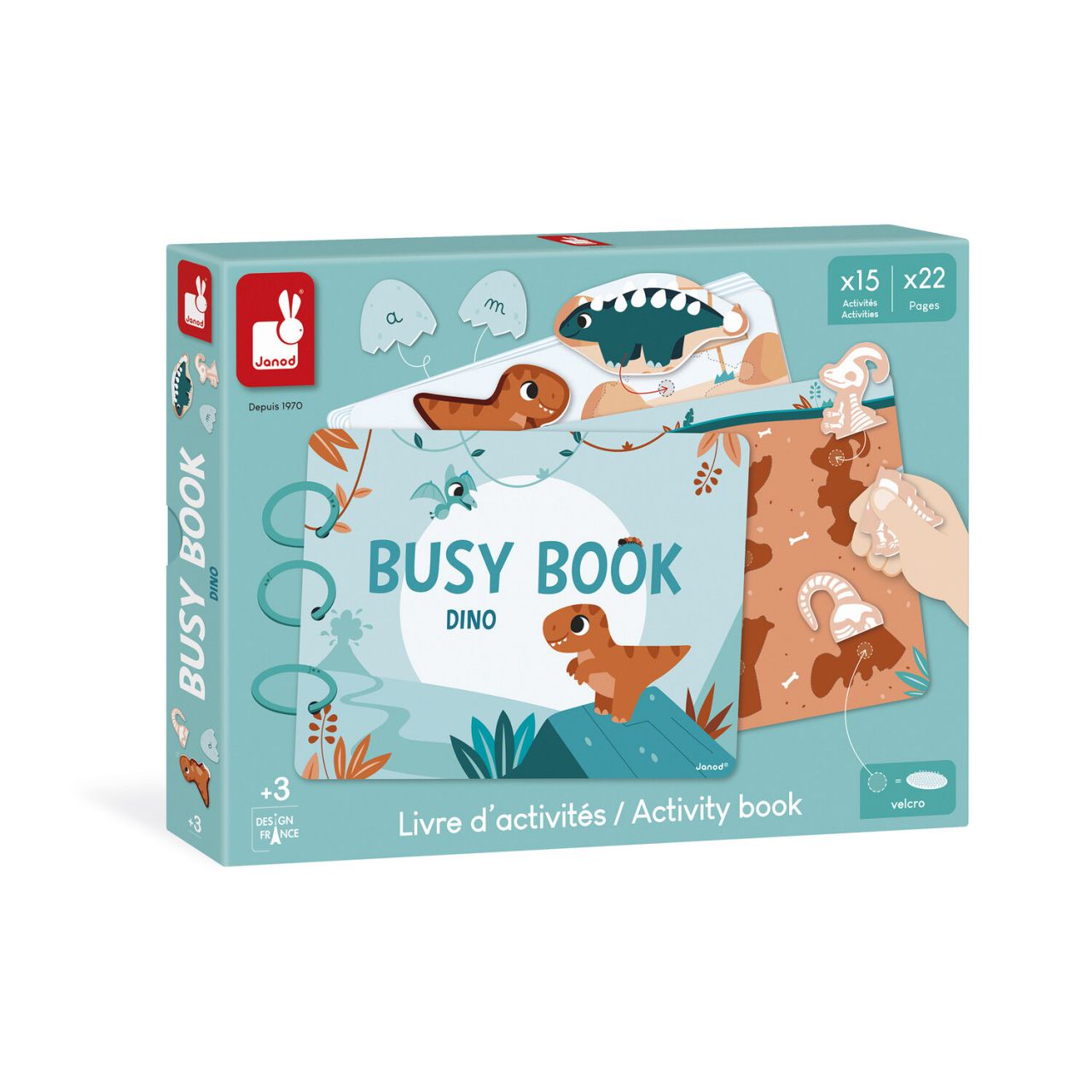 Busy Book Dinos (Anglais / Français)