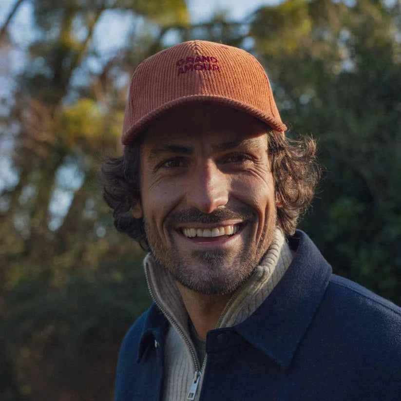 Casquette Velours Caramel Grand Amour