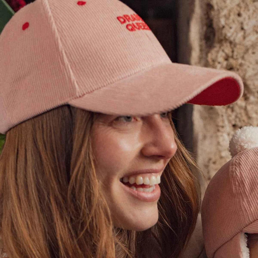 Casquette Velours Rose Drama Queen Kids