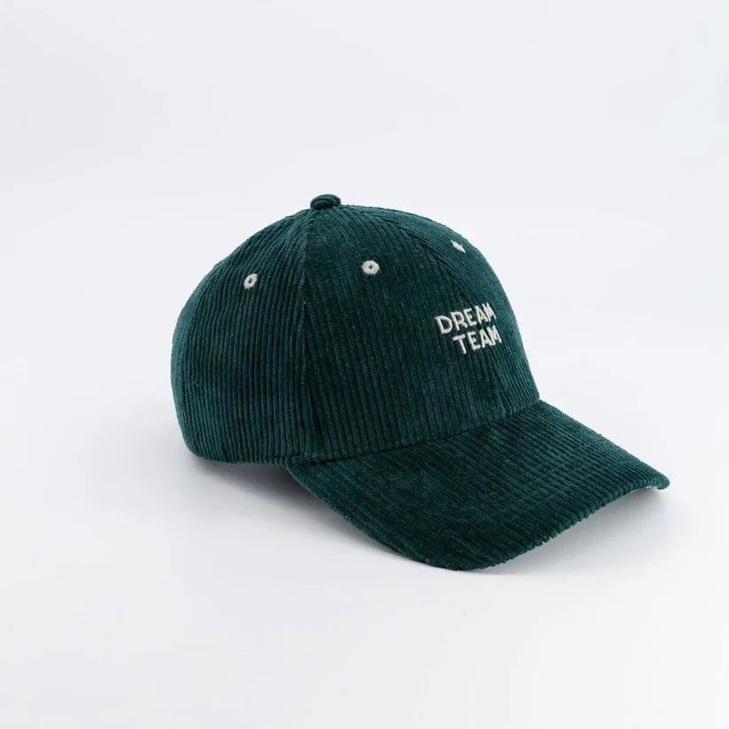 Casquette Velours Vert Dream Team Adulte