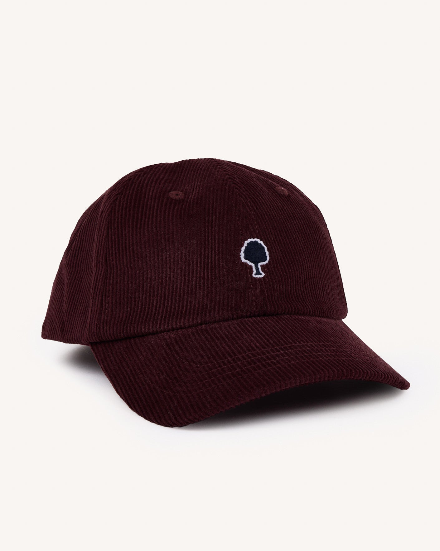 Burgundy corduroy cap