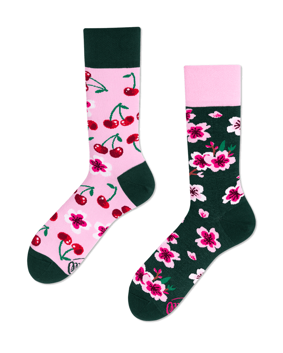 Chaussettes Dépareillées  Cherry Blossom