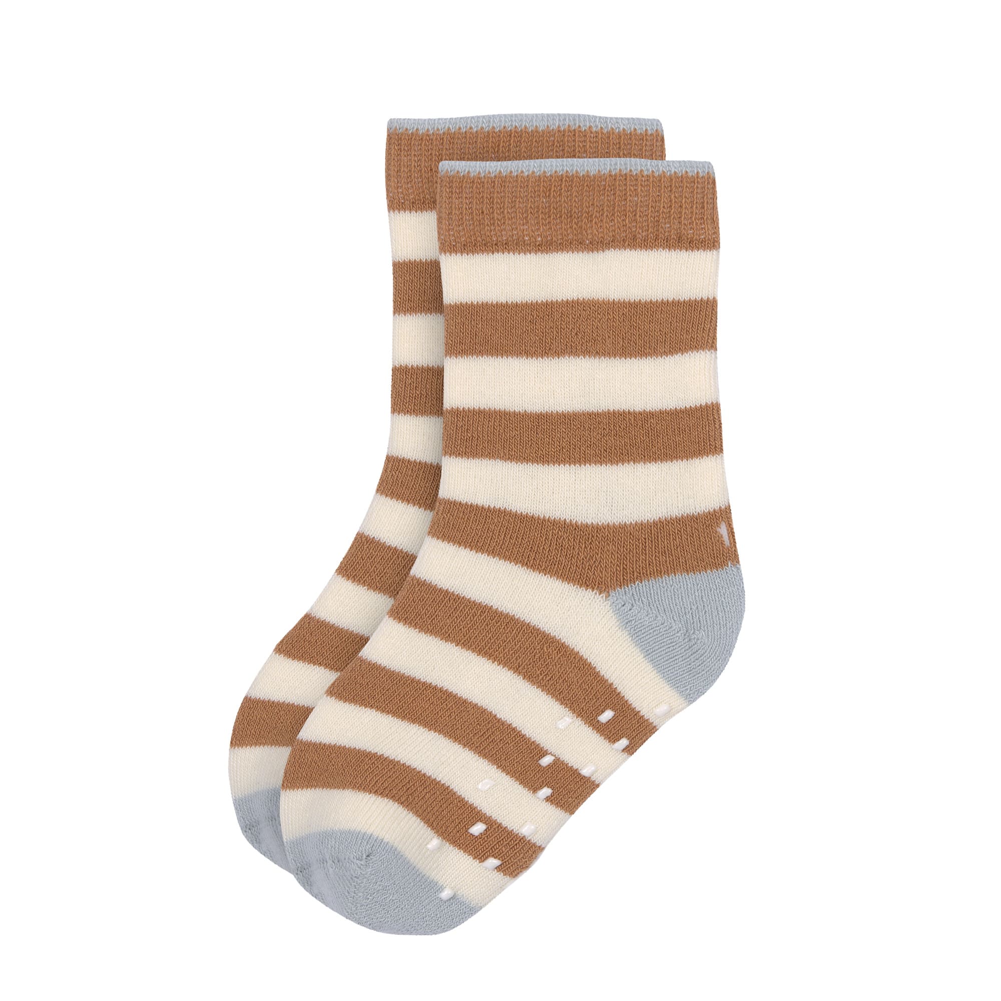 Chaussettes anti-Dérapantes Bleu clair /caramel,