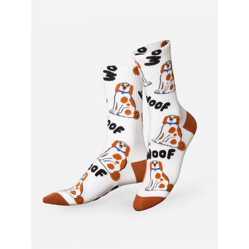 Sports Socks - Dogs Brown