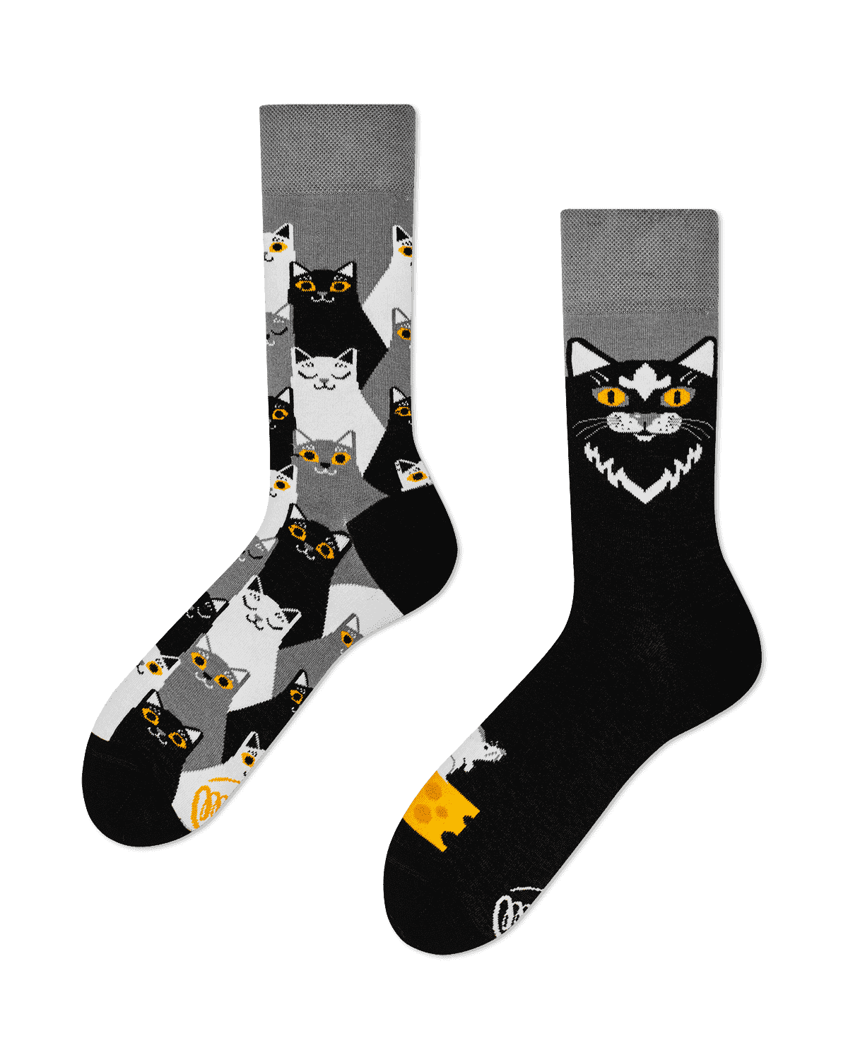 Chaussettes Dépareillées Black Cat