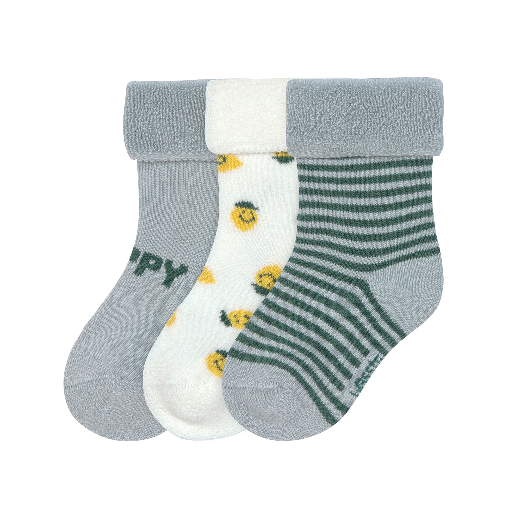 Chaussettes en tissu éponge enfants  - - Little Gang, Citron bleu