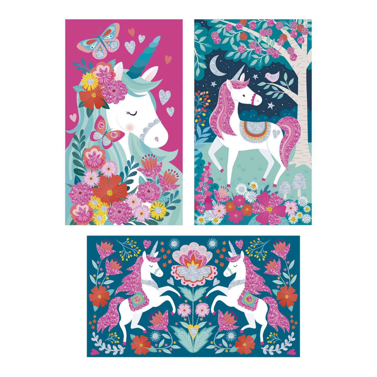 Coffret Créatif Paillettes Licornes