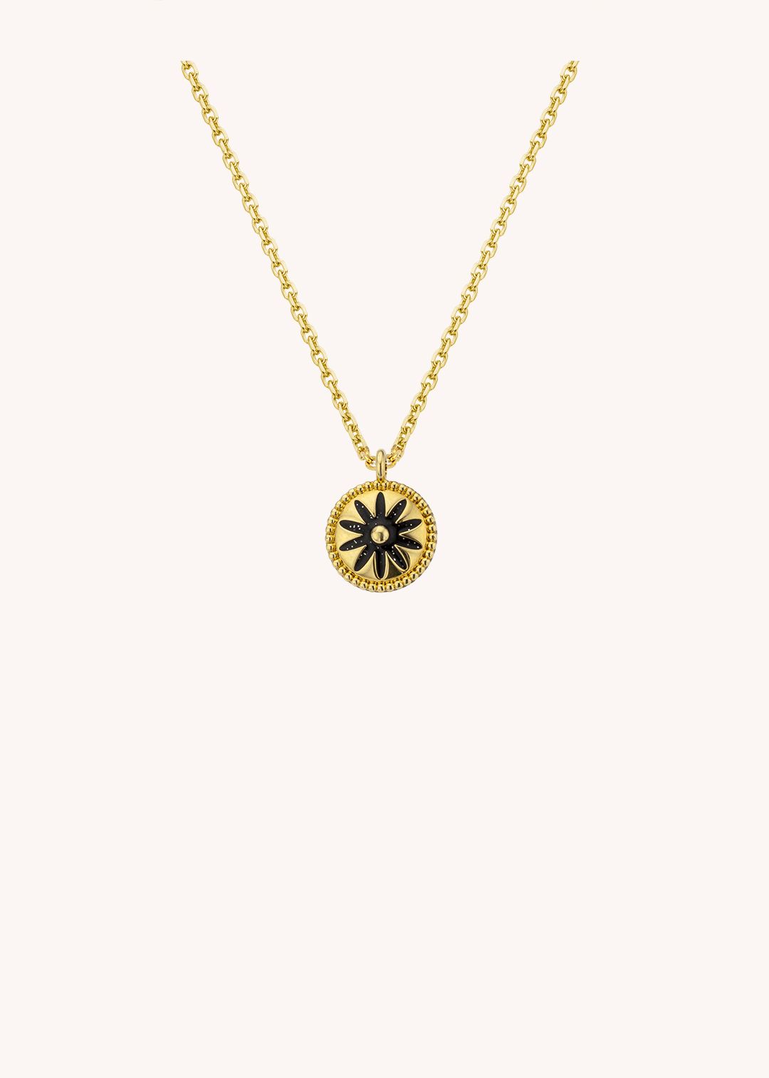 Black Flower Necklace