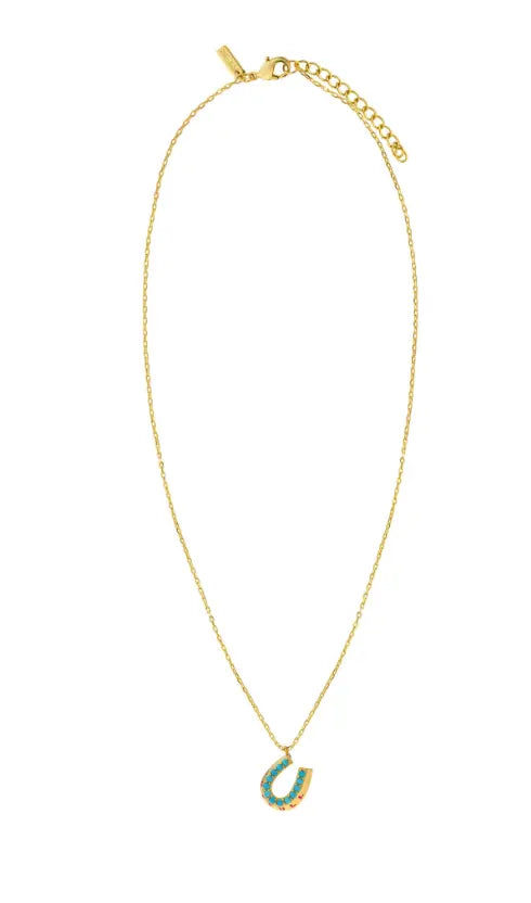 Collier Turquoise Baraka Or
