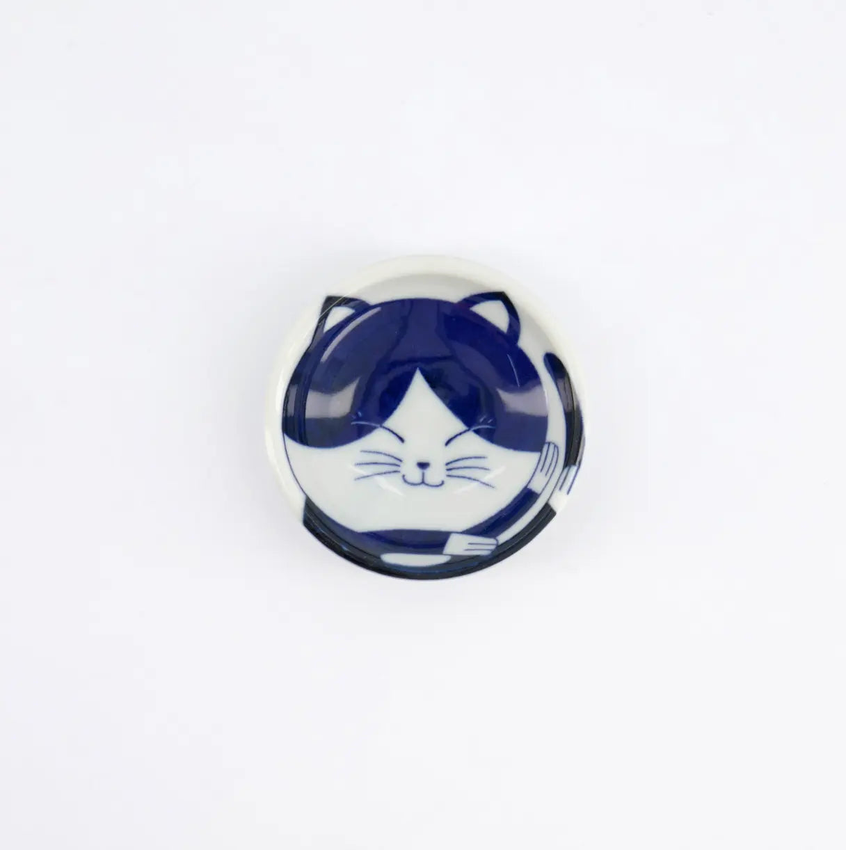 Coupelle à sauce Kawaii Cat Neko – Bleu & Blanc