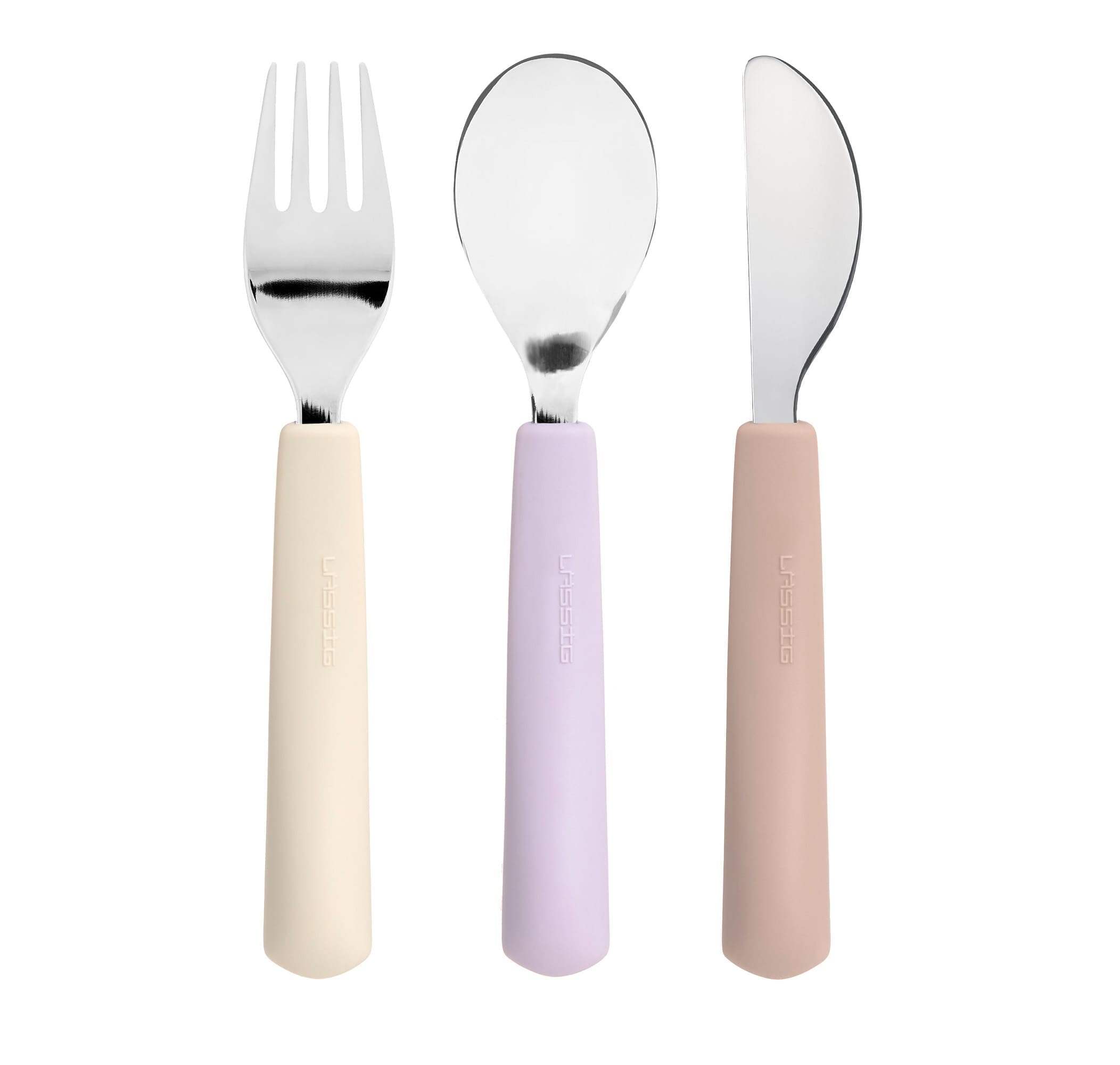 Couverts en silicone Tiny Team- Chat