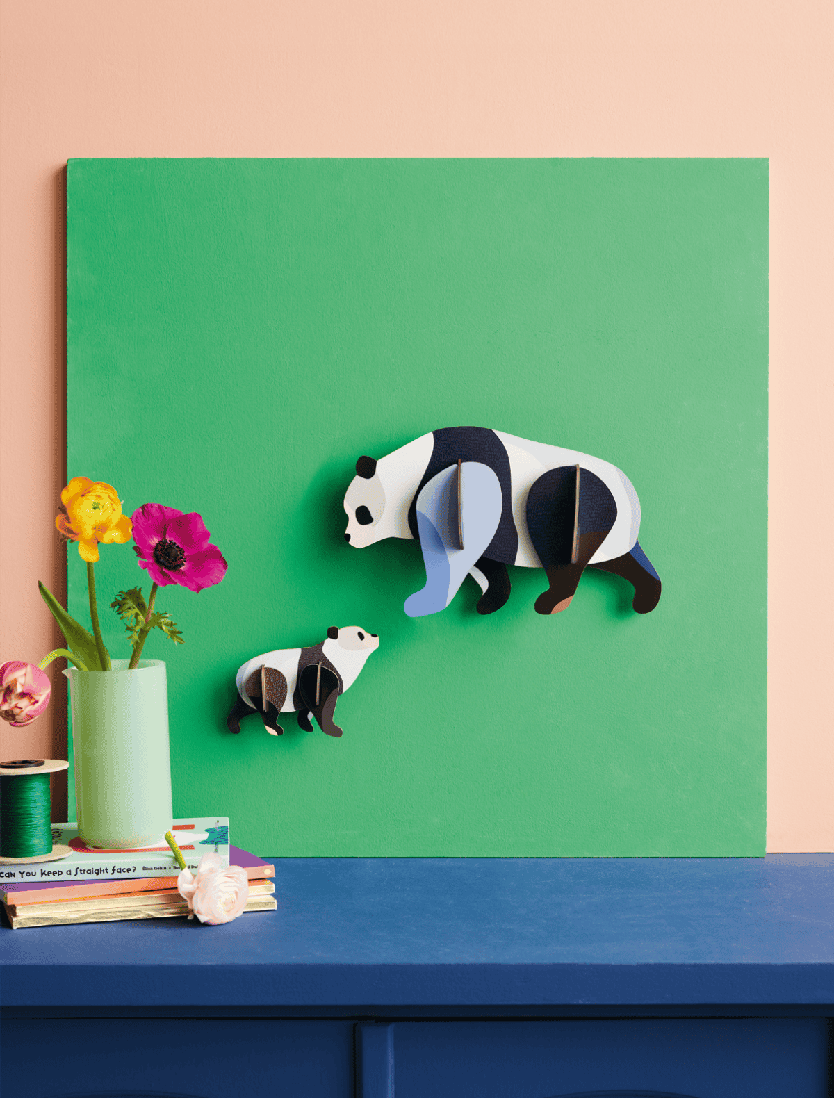 Décoration Murale - Big Wild Animals - Panda Family
