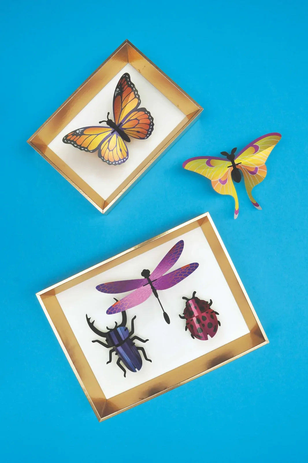 Ensemble d’insectes Mixtes en Papier - Violet