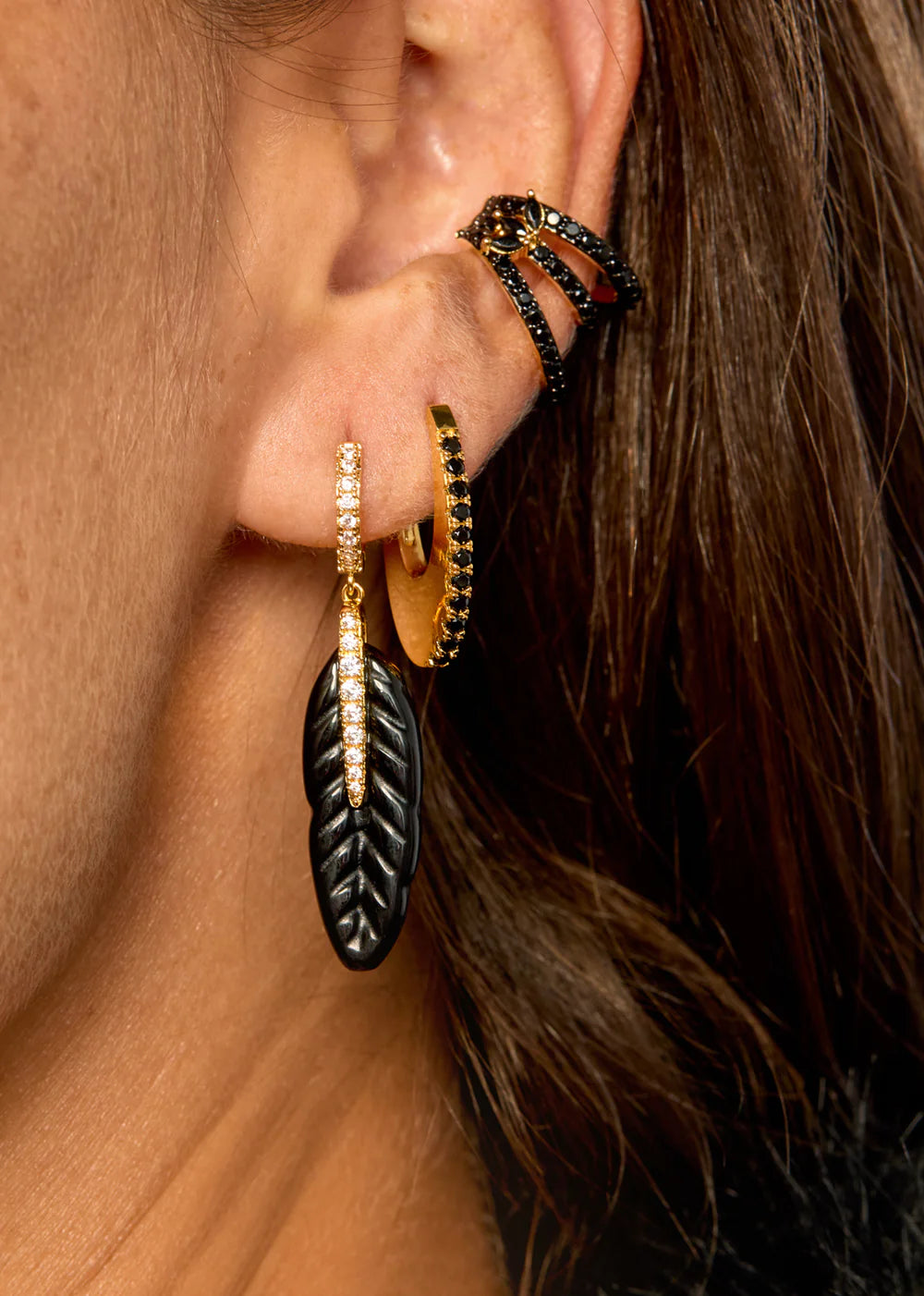 Faux Piercing Black Malia