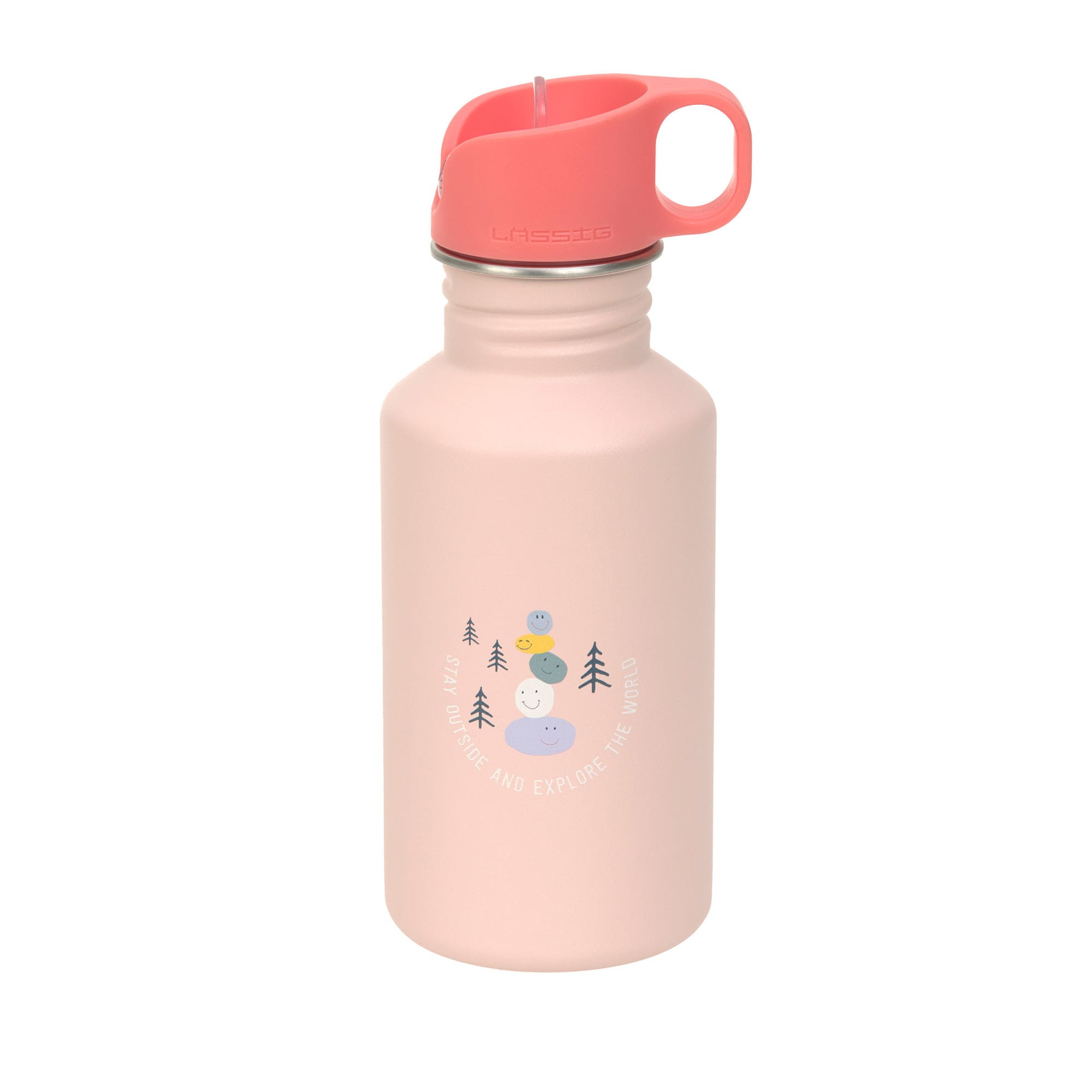 Gourde pour enfant inox Sunny Explorer  rose/pink