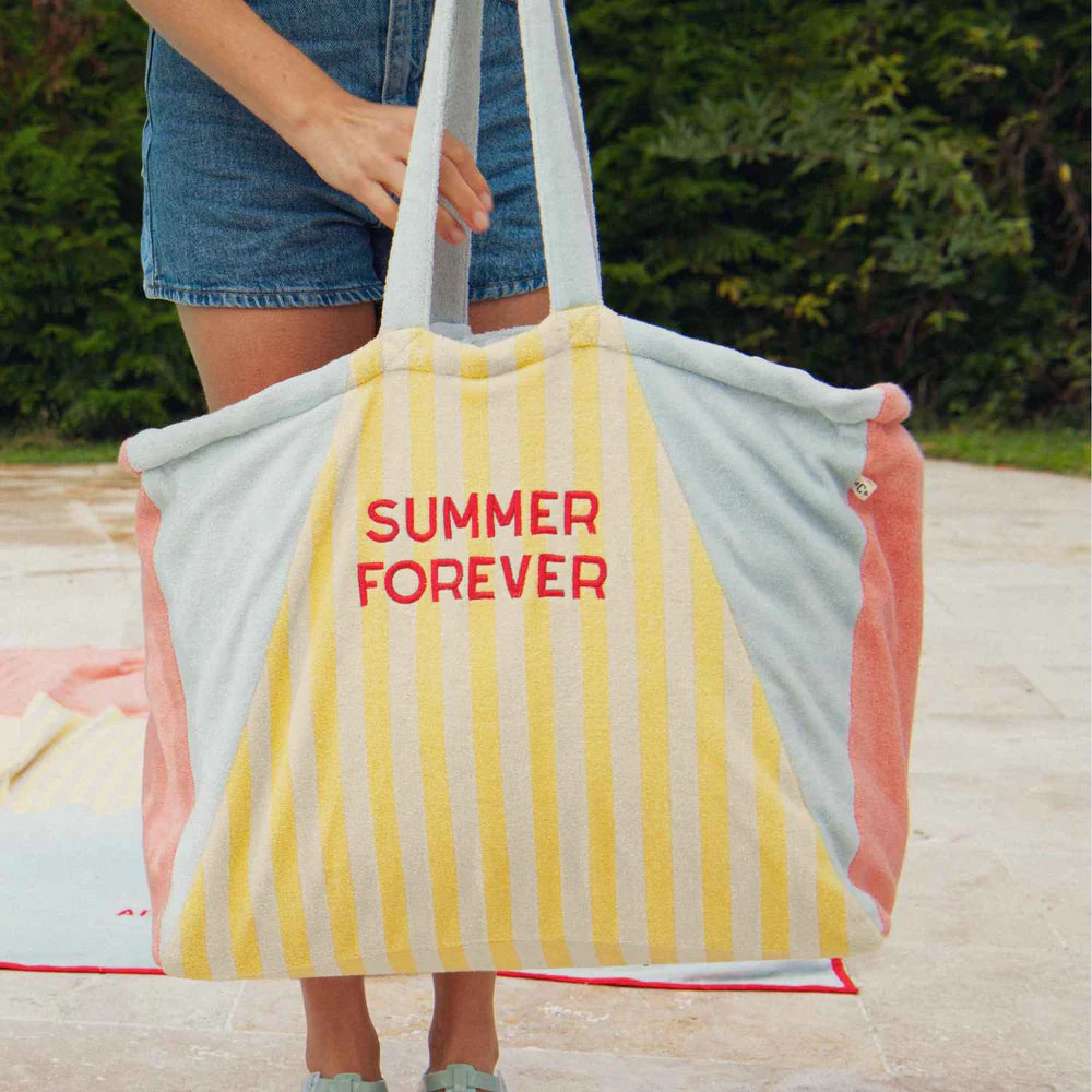 Grand Cabas Eponge - summer forever - Rose