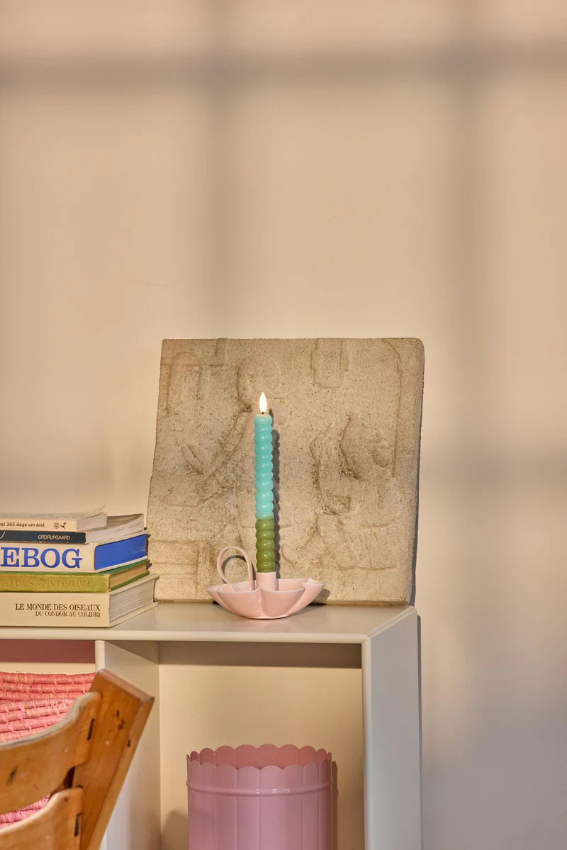 Bougies LED - Vert et Menthe (set de 2)