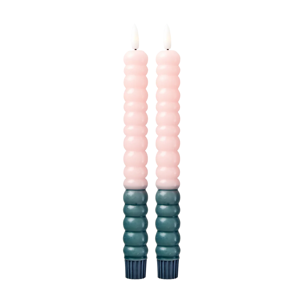 Bougies LED - Rose Clair (set de 2)