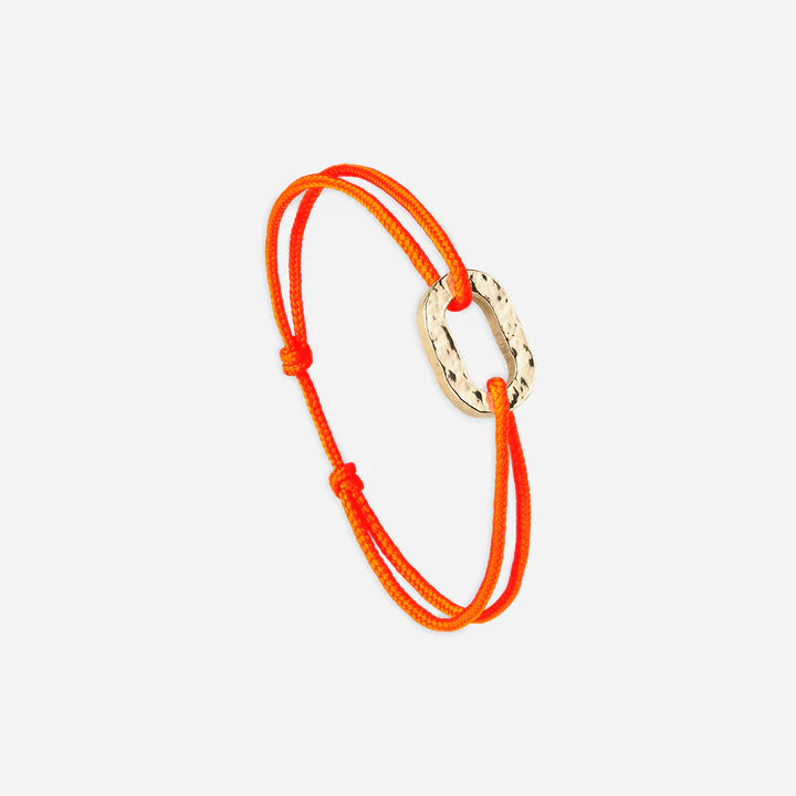 Bracelet Maillon martelé Vang Orange
