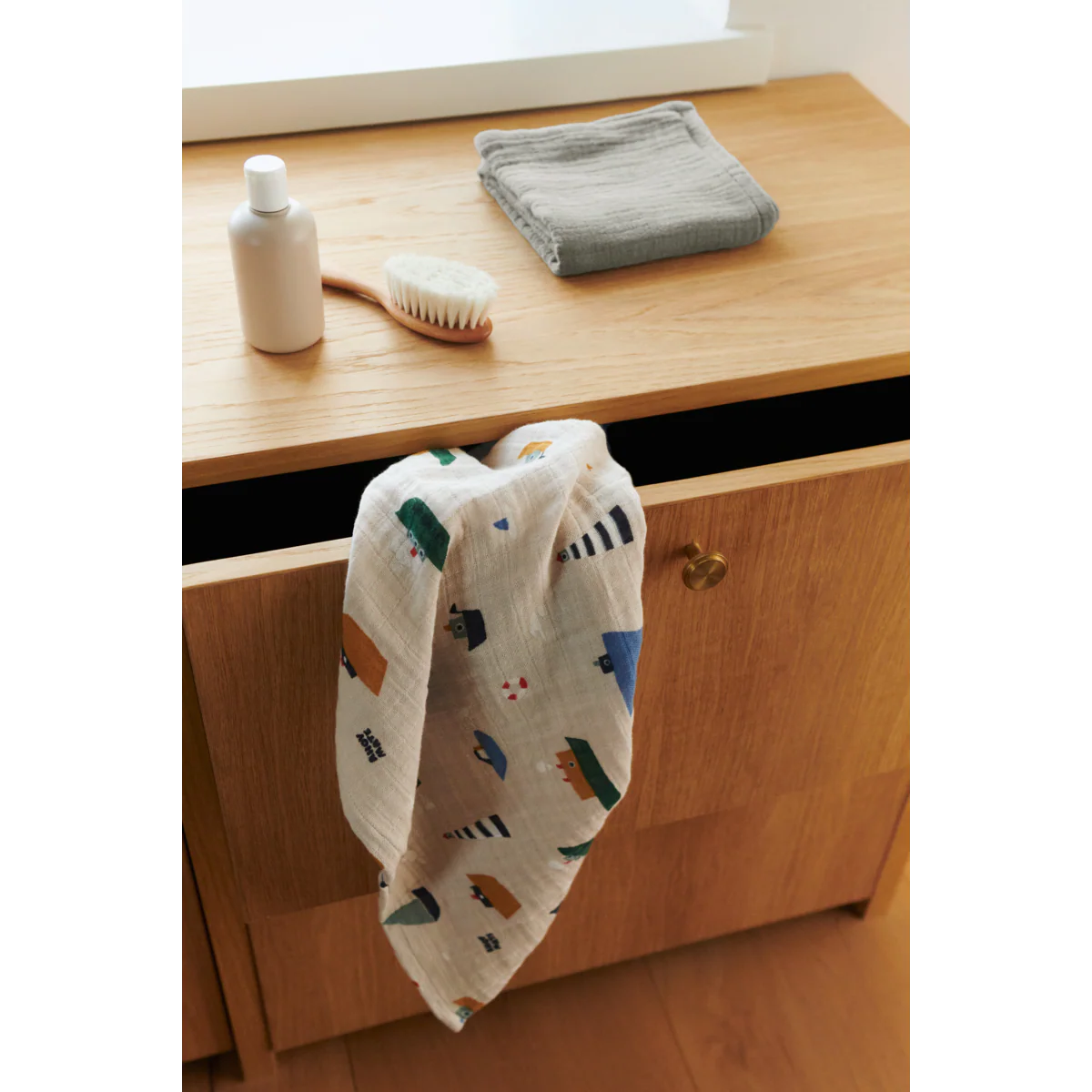 Langes en Mousseline Lewis - Sailing Blue Dove mix (Lot de 2)