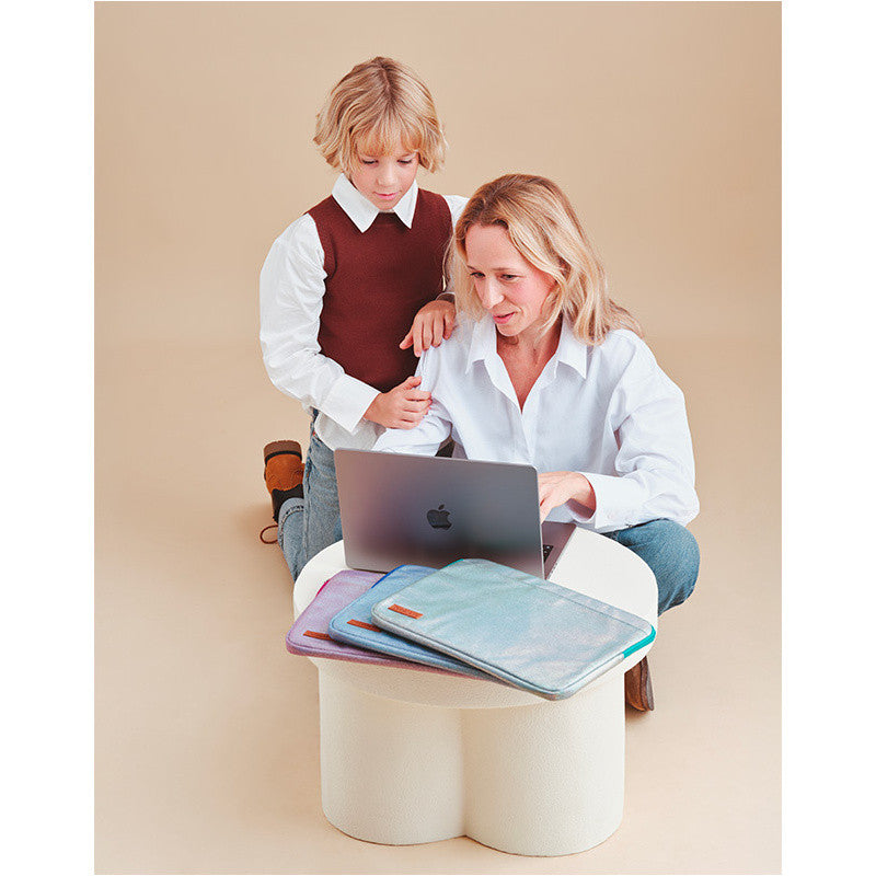 House d'ordinateur irisé vert