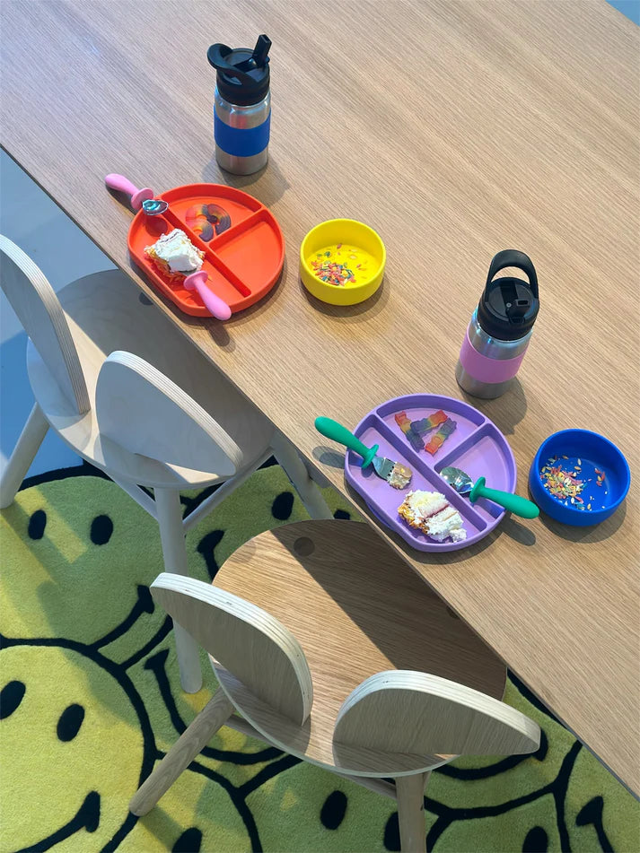 Divided Plate - Happy Orange