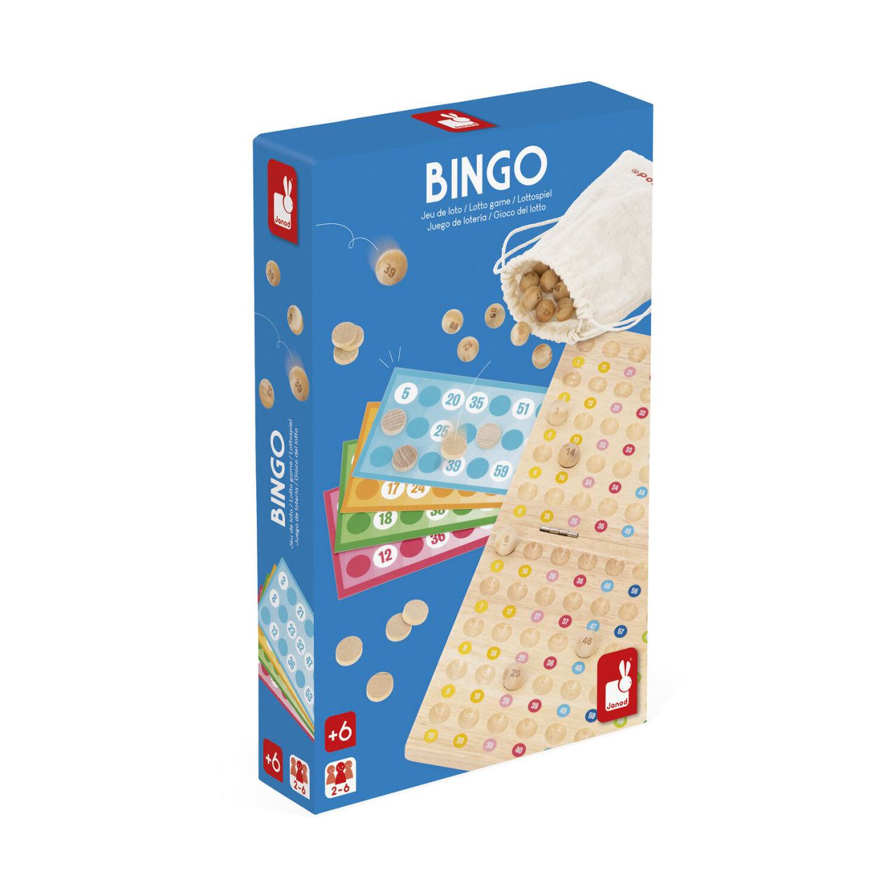 Jeu de Bingo en bois