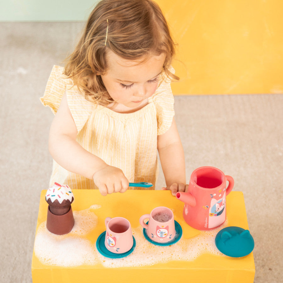 Jouet de bain - Set de thé Jeanne le Chat